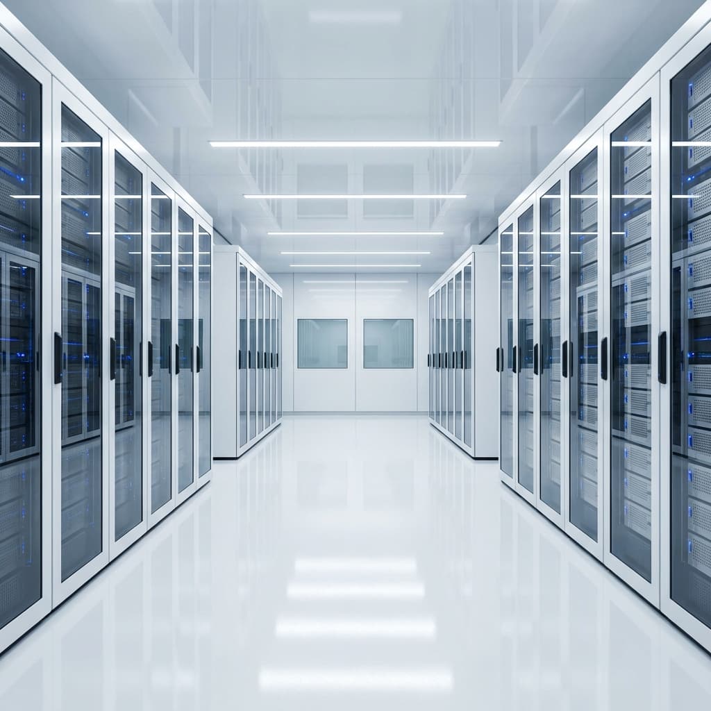 Modern White Data Center